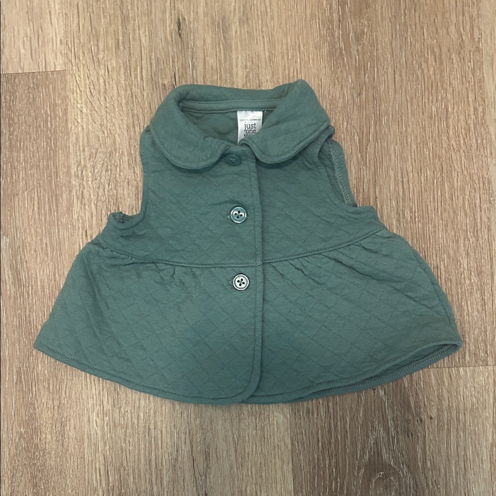 Carter's Baby Quilted Green Vest